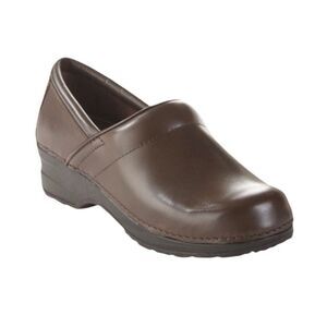 L.L. Bean Clogs Size 7.5 7.5M Leather Brown Mules Shoes
